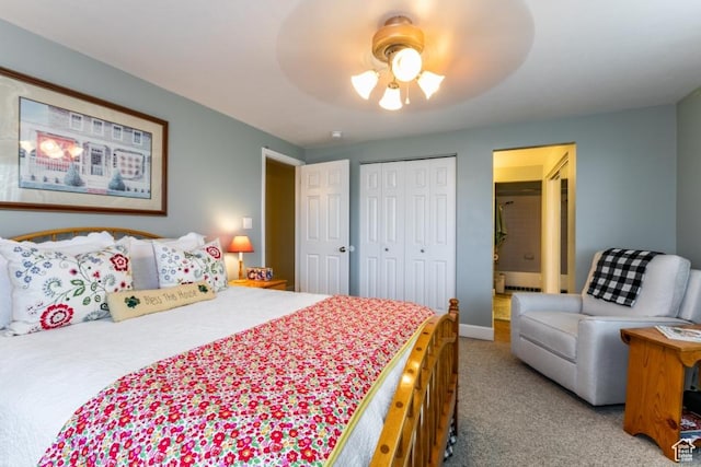 5668 S 1090 W, Murray, UT 84123 - carpeted bedroom with a closet and a ceiling fan