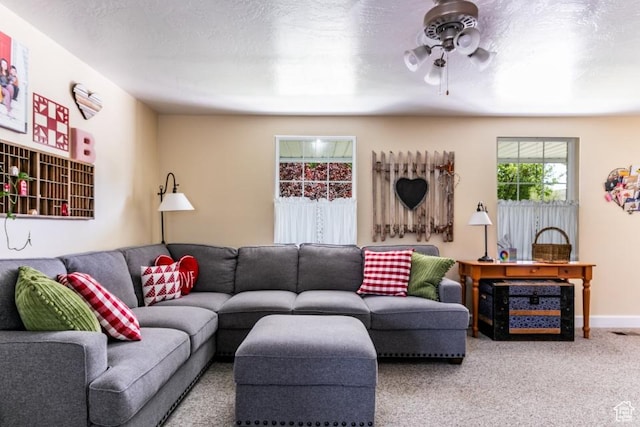 5668 S 1090 W, Murray, UT 84123 - living room with ceiling fan and carpet