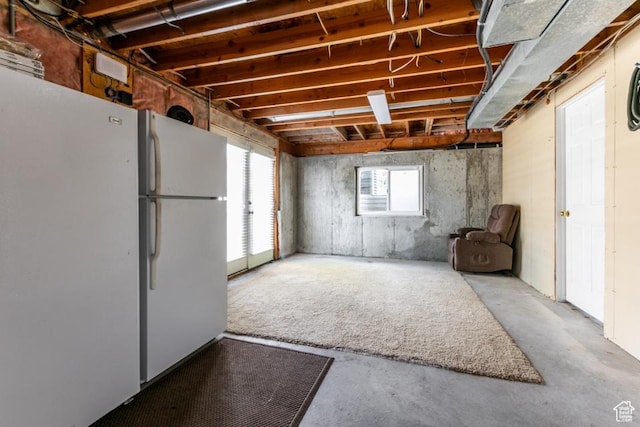 5668 S 1090 W, Murray, UT 84123 - below grade area with freestanding refrigerator