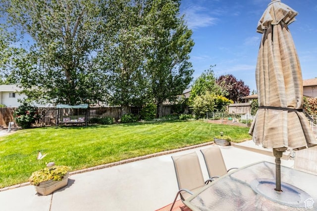 5668 S 1090 W, Murray, UT 84123 - fenced backyard featuring a patio and outdoor dining area
