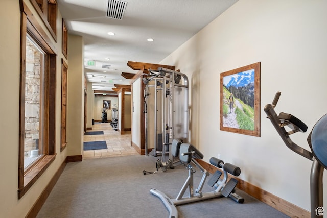 3558 Escala Ct Unit 252, Park City, UT 84098 - workout area with light carpet and recessed lighting