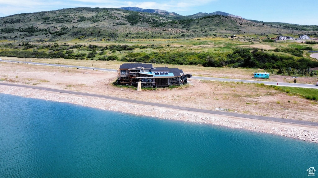 6615 N Lakeside Dr, Mountain Green, UT 84050 - view of subject property with a water and mountain view