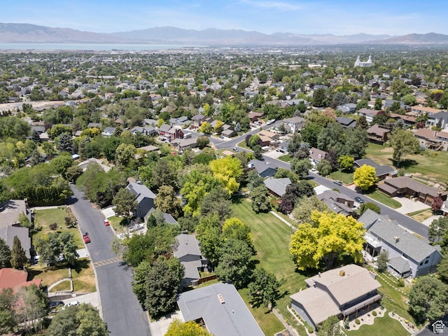 1700 N Bluebird Rd, Orem, UT 84097 - aerial perspective of suburban area featuring a mountainous background