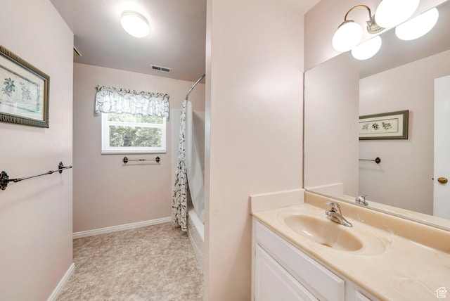 1700 N Bluebird Rd, Orem, UT 84097 - full bathroom featuring vanity and shower / bath combination with curtain