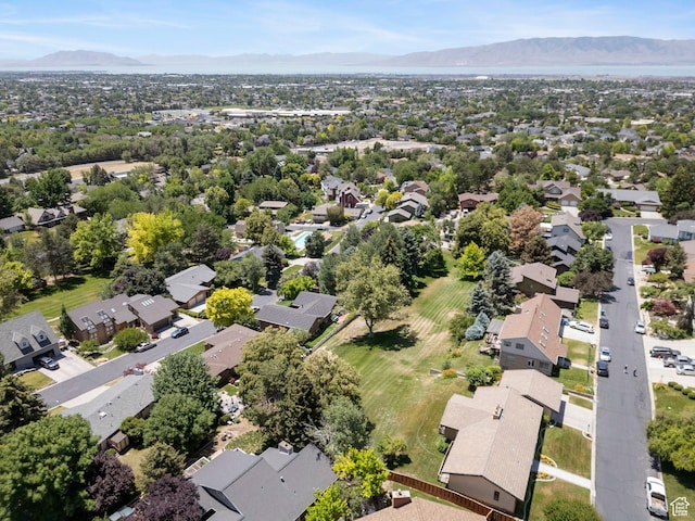 1700 N Bluebird Rd, Orem, UT 84097 - aerial view of residential area featuring a mountainous background