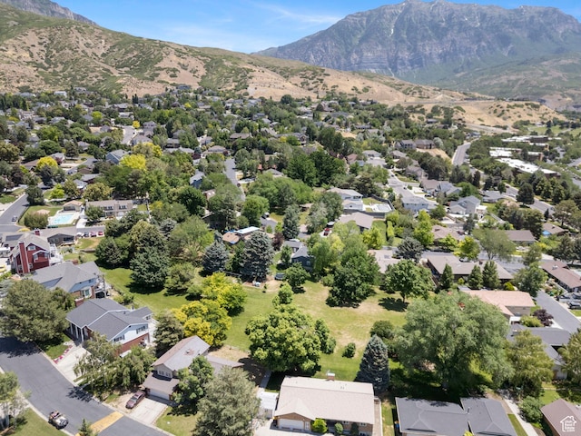 1700 N Bluebird Rd, Orem, UT 84097 - aerial view of property's location with a mountain backdrop and nearby suburban area