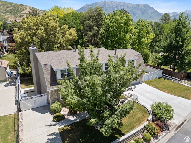 1700 N Bluebird Rd, Orem, UT 84097 - view from above of property with mountains