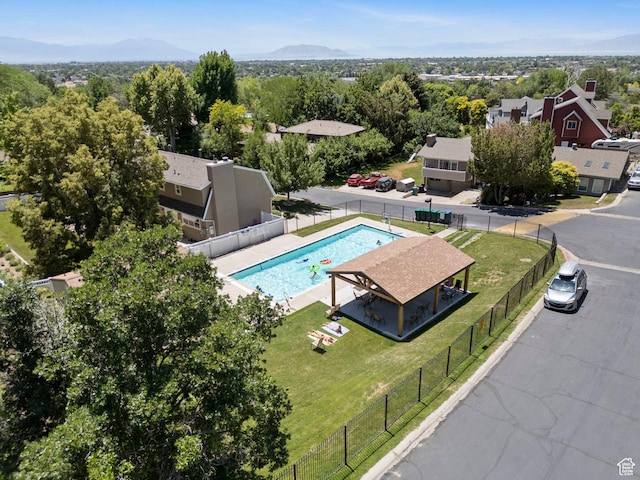 1700 N Bluebird Rd, Orem, UT 84097 - drone / aerial view of a pool