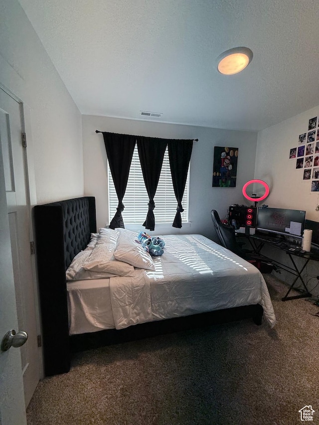 13547 S Hanley Ln Unit 202, Riverton, UT 84096 - carpeted bedroom featuring a textured ceiling