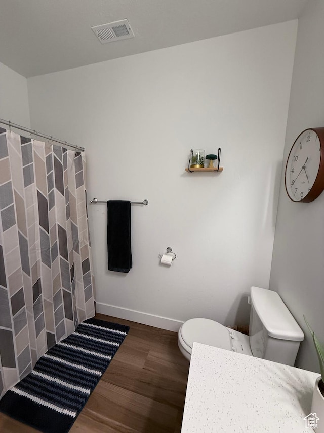 13547 S Hanley Ln Unit 202, Riverton, UT 84096 - bathroom featuring wood finished floors, curtained shower, and vanity