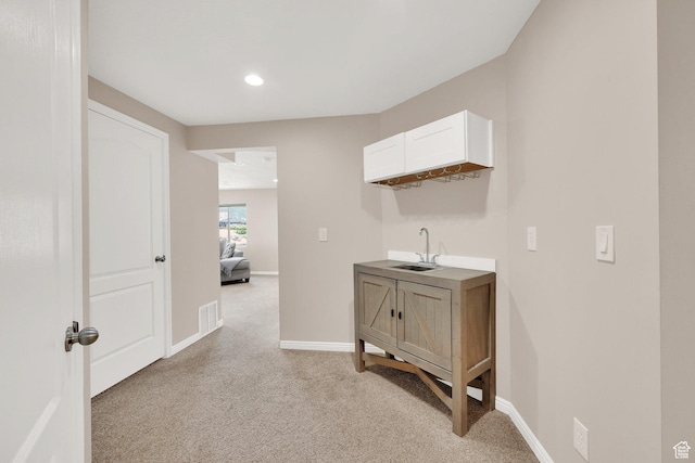 923 E Absaroka Ct S, Draper, UT 84020 - corridor with light colored carpet and recessed lighting
