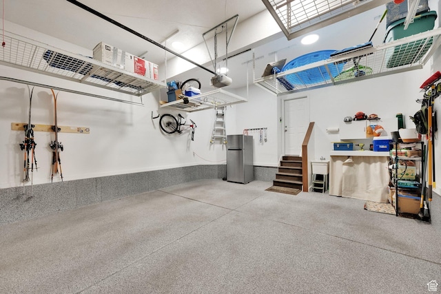 923 E Absaroka Ct S, Draper, UT 84020 - garage with freestanding refrigerator