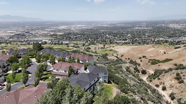 923 E Absaroka Ct S, Draper, UT 84020 - aerial view of property and surrounding area with nearby suburban area and a mountainous background