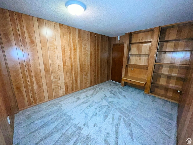 399 W 400 N Unit 47, Bountiful, UT 84010 - carpeted empty room featuring a textured ceiling and wooden walls