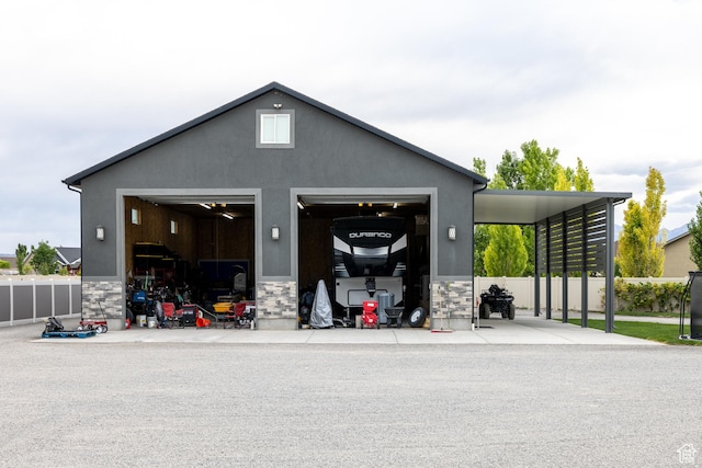 4311 N Diamond Ln, Erda, UT 84074 - garage with a detached garage