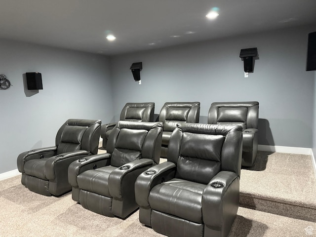4311 N Diamond Ln, Erda, UT 84074 - cinema room with carpet and recessed lighting