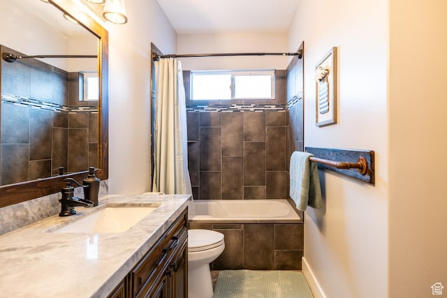 4311 N Diamond Ln, Erda, UT 84074 - full bathroom with vanity and shower / tub combo with curtain