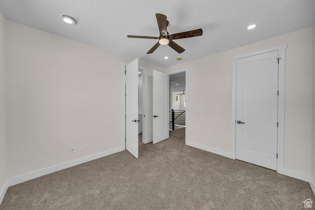 21 W Elinor Ln, Washington, UT 84780 - unfurnished bedroom with carpet flooring, recessed lighting, and ceiling fan
