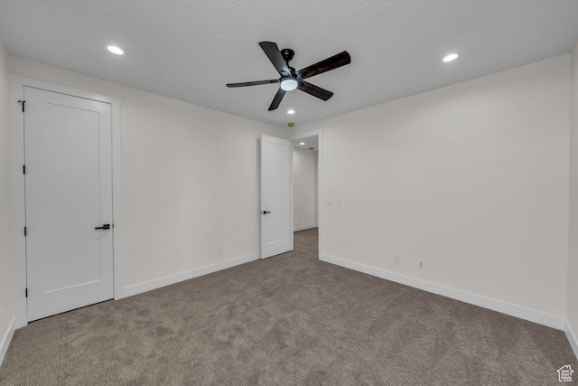 21 W Elinor Ln, Washington, UT 84780 - unfurnished bedroom featuring carpet, recessed lighting, and ceiling fan