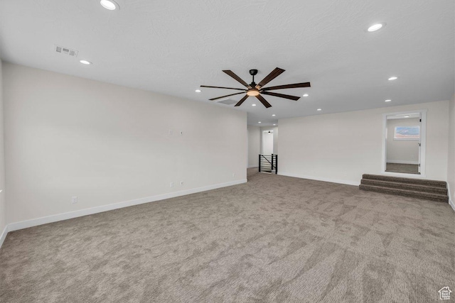 21 W Elinor Ln, Washington, UT 84780 - carpeted empty room with recessed lighting and a ceiling fan