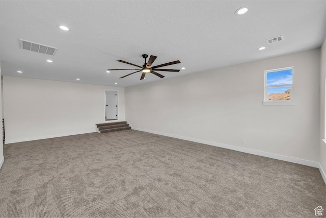 21 W Elinor Ln, Washington, UT 84780 - empty room featuring carpet flooring, ceiling fan, and recessed lighting