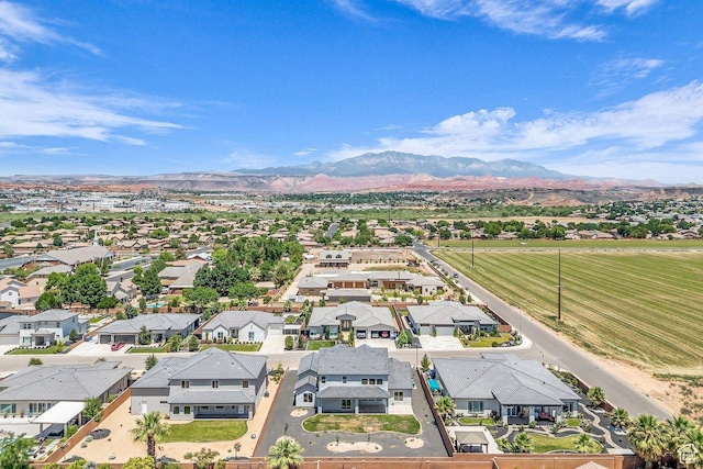 21 W Elinor Ln, Washington, UT 84780 - aerial perspective of suburban area with a mountain backdrop