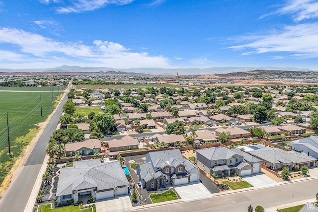 21 W Elinor Ln, Washington, UT 84780 - aerial view of residential area featuring a mountainous background