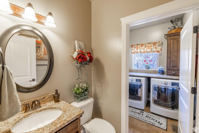39 E 1800 S, Perry, UT 84302 - half bath featuring washer / clothes dryer and vanity
