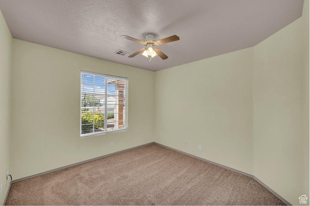 579 E Spring Cir, Washington, UT 84780 - carpeted spare room with ceiling fan and a textured ceiling