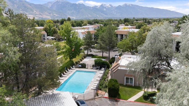 1040 E Quail Park Dr Unit B, Millcreek, UT 84117 - community pool with a mountain view