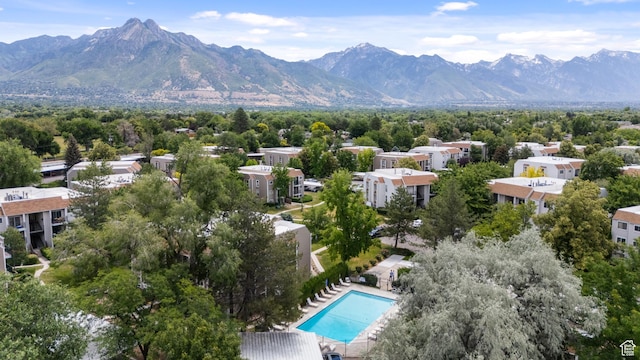 1040 E Quail Park Dr Unit B, Millcreek, UT 84117 - bird's eye view of a mountainous background