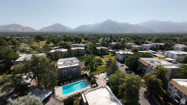 1040 E Quail Park Dr Unit B, Millcreek, UT 84117 - drone / aerial view of a mountain backdrop