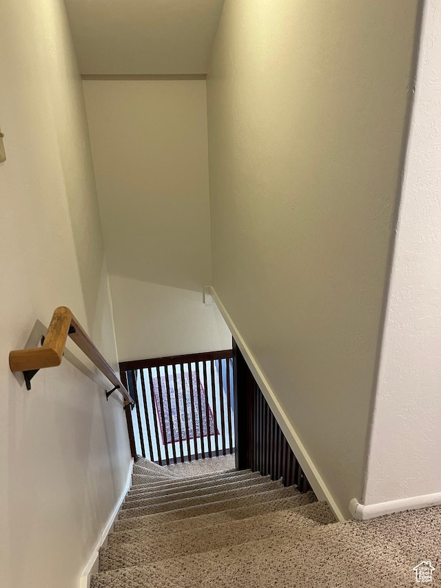 102 N 300 E, Moab, UT 84532 - staircase with carpet floors