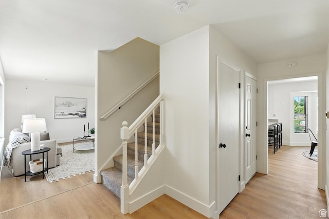 585 N 700 E, Nephi, UT 84648 - stairway with wood finished floors and baseboards