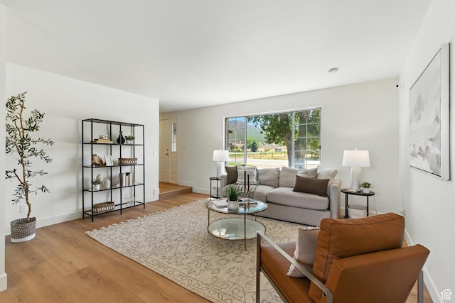 585 N 700 E, Nephi, UT 84648 - living area featuring wood finished floors and baseboards