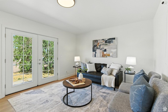 585 N 700 E, Nephi, UT 84648 - living area featuring french doors and wood finished floors