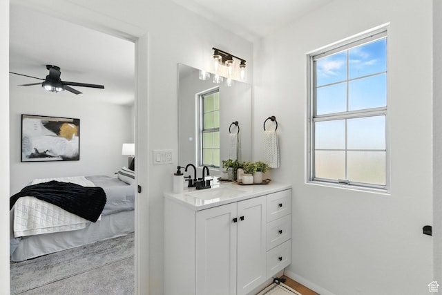 585 N 700 E, Nephi, UT 84648 - bathroom featuring vanity and ceiling fan
