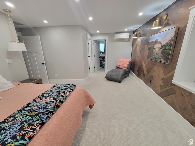 298 E 400 S, Orem, UT 84058 - carpeted bedroom with a wall unit AC and recessed lighting