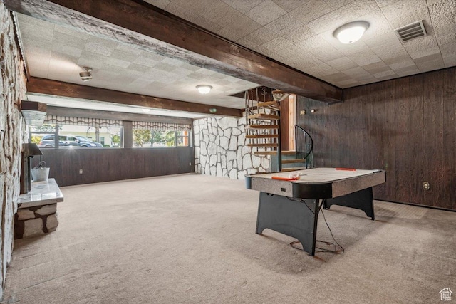 294 W 200 N, Mount Pleasant, UT 84647 - playroom with wood walls and carpet