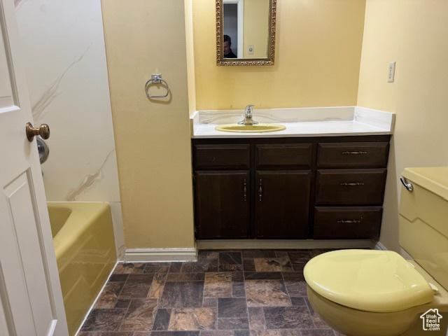 2727 N 700 E, Provo, UT 84604 - full bath featuring vanity and stone finish floors