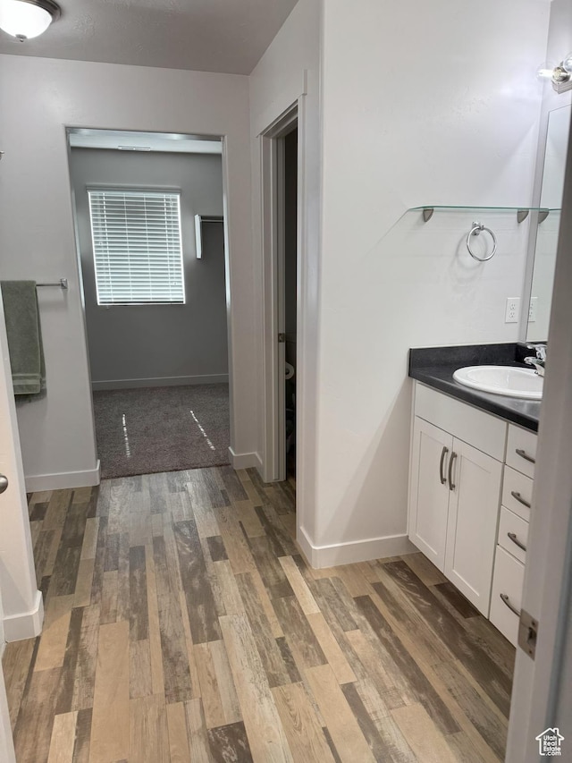 1637 S 730 W, Provo, UT 84601 - bathroom with vanity and wood finished floors