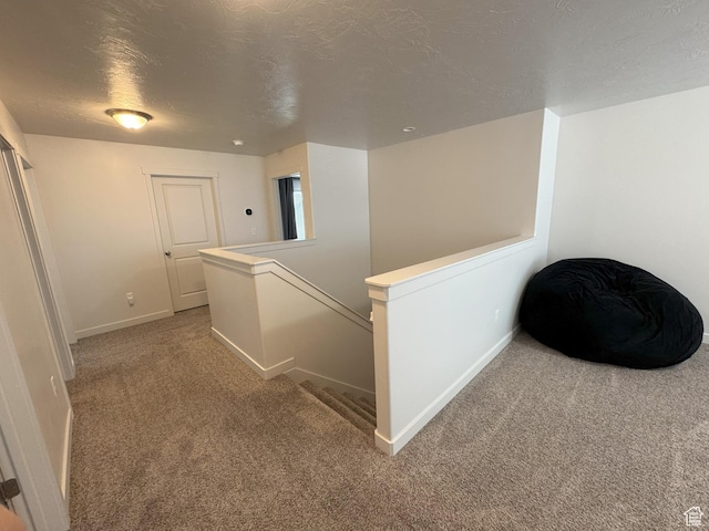 1637 S 730 W, Provo, UT 84601 - hallway featuring an upstairs landing, carpet floors, and a textured ceiling