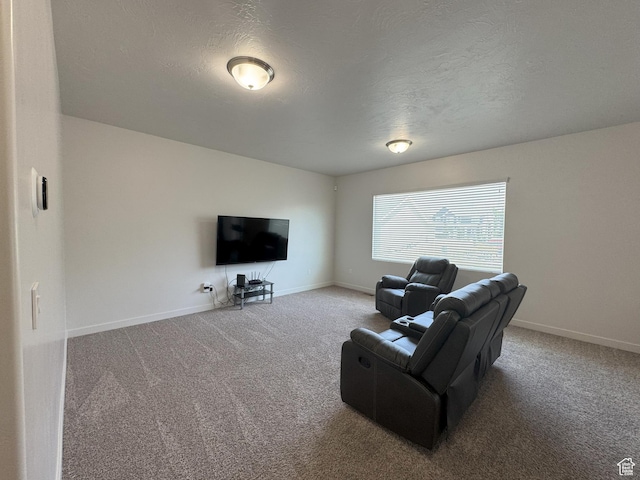 1637 S 730 W, Provo, UT 84601 - carpeted living room with baseboards and a textured ceiling