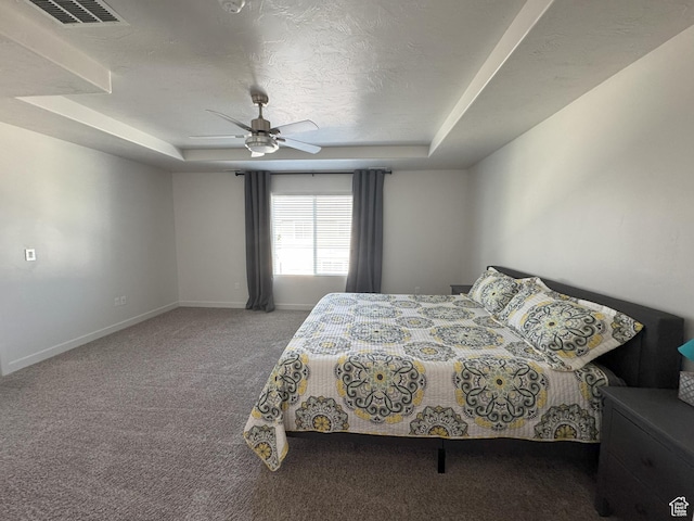 1637 S 730 W, Provo, UT 84601 - carpeted bedroom with a raised ceiling and a ceiling fan