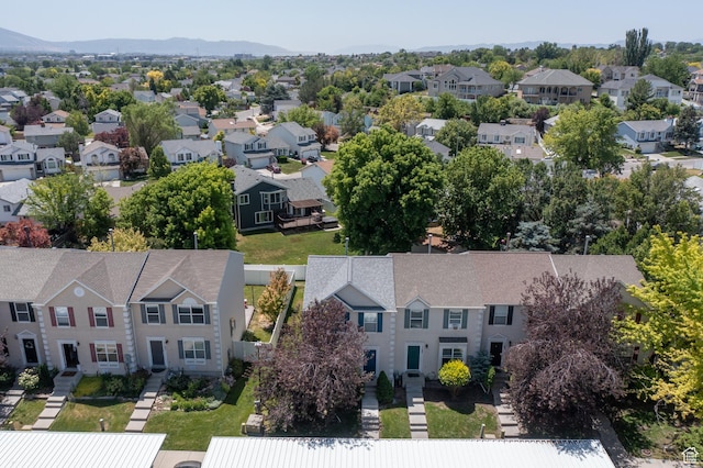 1193 W Dun Robin Ct, Murray, UT 84123 - aerial view of residential area featuring a mountainous background