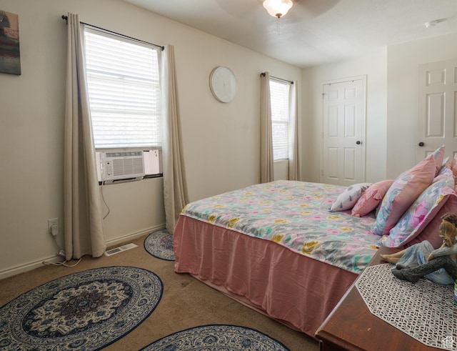 1193 W Dun Robin Ct, Murray, UT 84123 - carpeted bedroom with cooling unit and ceiling fan