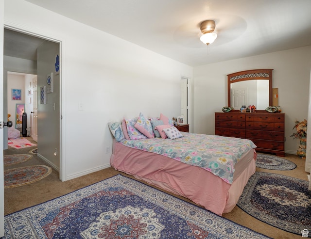 1193 W Dun Robin Ct, Murray, UT 84123 - carpeted bedroom featuring baseboards and ceiling fan