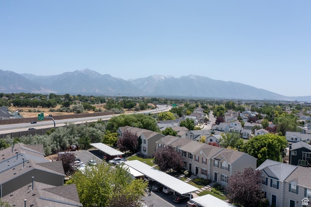 1193 W Dun Robin Ct, Murray, UT 84123 - aerial view of residential area featuring mountains
