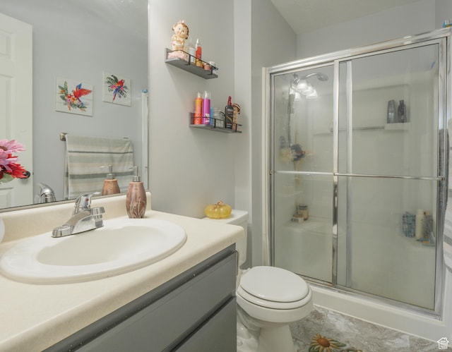1193 W Dun Robin Ct, Murray, UT 84123 - bathroom featuring vanity and a shower stall