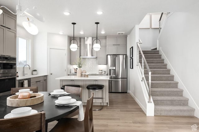 8072 S 300 E Unit 246, Midvale, UT 84070 - dining room featuring stairway, light wood-type flooring, and recessed lighting
